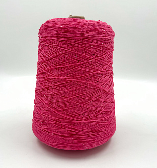 Пряжа Cotton Paillettes, D&C Yarns,хлопок, цвет барби 2